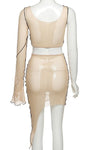 Got It Covered Skirt Set - Nude