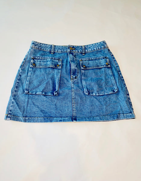 Sour Patch Denim Skirt