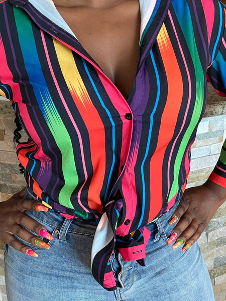 Vibrant Ting Shirt-Dress