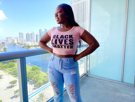 Black Lives Matter Crop - Blue