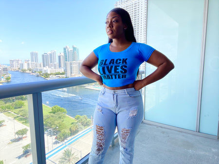 Black Lives Matter Crop - Mint