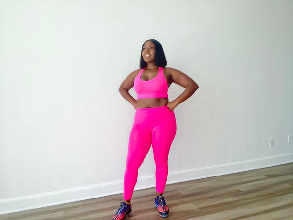 Twerk It Out Set -Neon Pink