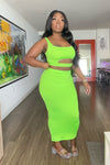 My Type Skirt Set - Lime Green